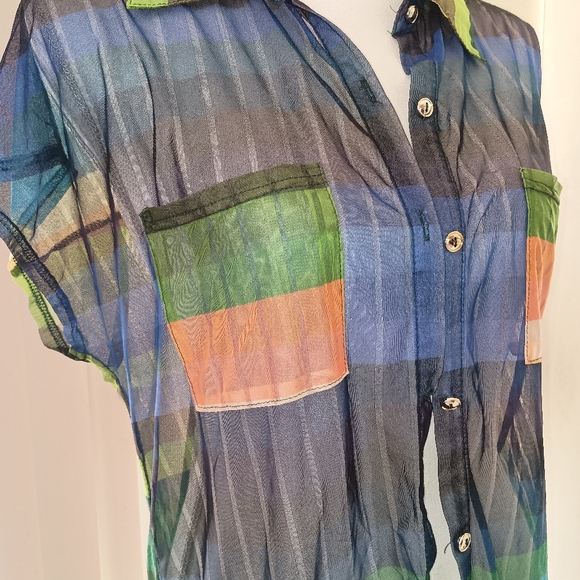 Sheer Striped Top XXL - Picture 2 of 7